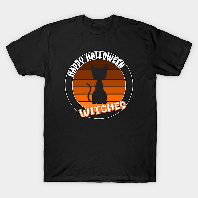 Women Witchy Halloween T-Shirt by StarWheel